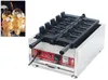 Commerciale antiaderente 110 V 220 V Elettrico Gelato Taiyaki Pesce Waffle Maker Snapper Cottura Macchina