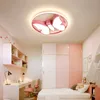 Modernos lustres levaram bebê luz luzes da sala de crianças casa para meninos quarto sala de crianças meninas iluminação rosa lâmpada candelabro branco