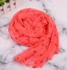 8 couleur taille160 * 80cm mode sauvage foulard coloré point de mousseline de soie écharpe de soie écharpe châle beach wraps foulards écharpes de voyage classique rose noir vert