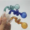 Spiral shape oil rigs big bowl 14mm 18mm male\female colorful pyrex glass oil burner water pipes for glass bongs