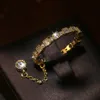 S1289 Fashion Jewely Individual Zircon Pendant Ring Gold Plated Lady039S POCPER RING1025244