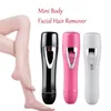 USB 4IN1 Vattentät damer ansikts hår remover slät hud hår epilator personvård pocket mini smärtfri kropp hårborttagning rakapparat