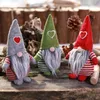 Merry Christmas Heart Hat Zweden Santa Gnome Plush Doll Ornamenten Handgemaakt elf Toy Home Party Decoration cadeau