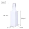 Umetass Square Fine Mist Spray Bottle 50 ml 100 ml PE Plastiska kosmetiska behållare Tomma reseflaskor 1pcs1272e