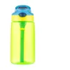 Bottiglia d'acqua per bambini da 16 once Sippy Cup Bicchieri in plastica Bottiglia a bocca larga a prova di perdite senza BPA con coperchio ribaltabile Tazze a prova di perdite e fuoriuscite GGA3235-1