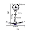 Plug anale in metallo Dilatatore anale Massaggio Butt Plug Giocattoli del sesso per uomini Masturbatore femminile Giocattolo J0040