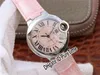 V6F WSBB0002 Seko NH05A Orologio da donna automatico da donna Cassa in acciaio Quadrante MOP rosa Indici romani neri Pelle rosa Best Edition 33mm Puretime