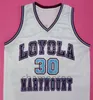 LMU Loyola Marymount Lions University 30 Bo Kimble 44 Hank verzamelt witte retro basketbal jersey heren gestikte aangepaste nummer name jerseys
