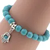 Persoonlijkheid Pendant Turquoise Armband Beaded Chain Armband DAB091 Charme Armbanden Sieraden Armband