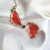 Leuke handgemaakte transparante fruit daling oorbellen studs watermeloen kersen perzik citroen zomervakantie unieke partij sieraden geschenken