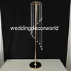 120cm Bröllopskristall Centerpiece Walkway Aisle Decoration Acrylic Flower Stand Tall Table Chandelier Decor463