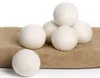 2019 Nuevas bolas secadoras de lana Suavizante de telas natural reutilizable premium 2,75 pulgadas 7 cm La estática reduce ayuda a secar la ropa en la lavandería más rápido