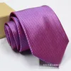 Мужские аксессуары клетчатые полиэфирные галстуки для мужчин бренд -шейно -одежда для галстуков жених Полиэстер 1200 Игла Жаккарда полоска 9999035