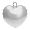 Heart-shaped women evening bags beaded small purse clutch bags finger ring rhinestones wedding handbag shoulder bag