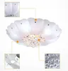 2019 Warm home Led plafoniere decorazione per soggiorno luminarias para sala de jantar lampada paralume fiore di cristallo