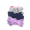 Neonate Neonate Fascia larga in nylon con fiocco Super Soft Knot Bow Nylon Head Wraps Turban papillon nappa accessori per bambini