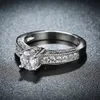 Cz diamantringar 18krgp heartarross ring zircon tillbehör platina kärlek elegant romantisk temperament kristall för kvinnor brud bröllop