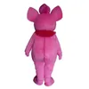 2019 fabriek verkoop warm roze olifant karakter mascotte kostuum outfits volwassen grootte cartoon dierlijke mascotte kostuum voor carnaval festival commerci