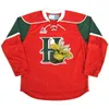 Günstige QMJHL Halifax Mooseheads CCM-Trikot 22 NATHAN MacKINNON 13 NICO HISCHIER 27 JONATHAN DROUIN Rot Weiß Grün Hockey-Trikots Custom