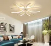 Aluminum Wave White surface mounted Lustre Avize Lighting 110V 220V Modern Led Ceiling Lights for Bedroom Living room MYY