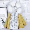 Sundae Angel Girls Winter Coat Hooded Faux Fur Thicken Warm Children Jacket For Boy Parka Clothes Kids Outerwear 2-9 Years