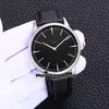 6 stylów Nowe 81180 000R-9283 PIERYMONY ROSE GODZICK Black Dial Automatyczne męskie zegarek skórzany pasek Wysokiej jakości branża WA202S