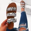 Rosy Snakeskin тапочка трехслойная нескользящая нескользящая полоса для наружных тапочек 2020 женщин мода дикая пляжная обувь сандалии дна женские тапочки