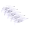 20 pc leurre de pêche non peint manivelle 7.5 cm 10.2g blanc dur en plastique manivelle corps Pesca attirail