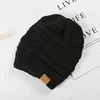 Fashion Adult Lady Autumn and Winter Wool Ladies Horsetail Hat Hair Line Warm Knitted Empty Top Hat Simple Beautiful Hat