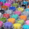 48Pcs Body Glitter Powder Per Eye Body Art Decoration Mix Glitter Ultra Fine Nail Art Glitter Colorful Dust Powder Makeup