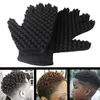 Haar Braider Twist Sponge rechterhandhandschoenen Vorm Fir Afro Dreadlocks Curl Borstel Spons Haar Braiders Tool Groothandel / Retail