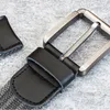 2019年のキャンバスベルトストライプデザインカジュアルメンズベルトジーンズ110cm-140cmのための鉄のバックル戦術ベルトを持つデザインカジュアルメンズベルト