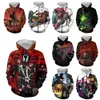 LIASOSO Nuove Donne Degli Uomini Jim Downing Anime Felpa 3D Stampa Film Spawn Felpe con cerniera Hip Hop Street Top O Collo Cappotto A312-11