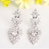 Vente en gros - Boucles d'oreilles vintage de marque pour la fête Boucles d'oreilles de mariage de mariée en zircone cubique de luxe Boucles d'oreilles pendantes en pierre Vente d'usine