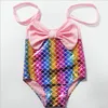 Costume da bagno a sirena per bambini Costume da bagno intero per bambini Bowknot Bikini Bambina Estate Coda di pesce Costumi da bagno Costume da bagno Costume moda per bambini Costumi da bagno BYP651