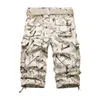 Summner Cotton Mens Cargo Fashion Comouflage Comouflage 남성 반바지 멀티 부담 캐주얼 카모 야외 도통 Homme Short Pants 220630