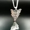 Ny lista Silver Tone rostfritt stål Mens ICP V Word Vendetta Pendant Necklace 5mm 24 tum smycken Cool gåvor9528220