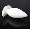 Plugue anal branco para massagem de próstata, plugue anal de silicone puro, brinquedos sexuais unissex, brinquedo erótico gay, produtos sexy 9718089