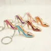 Fashion womens key chain high heels key chain handbag accessories shoes charm key ring cloth bag jewelry DC267