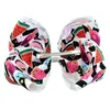 6pcslot 8039039 Big Butterfly Harply Donut Unicorn Print Print Grosgrain Ribbon Bow Alligator Clips Girls Accessori3810338