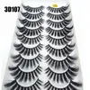 2019 NEW Full Volume 10 pairs Mink Eyelashes 3D Natural False Eyelashes Mink Lashes Soft Eyelash Extension Makeup Kit Cilios4369846