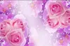 Impression de rideaux 3d en gros Rose délicate dans les rêves Personnalisez vos beaux rideaux occultants préférés pour vous
