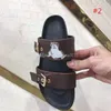 Мода Luxury с коробкой Женщины печати лакированные Марка Bom Dia Mule On-тренд Slide Сандал Lady Холст Письмо Анатомический Кожа Outsole скольжения