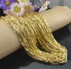 2mm Gold Figaro Chain Necklaces for Men Women 3:1 Flat Design Figaro Jewelry Fashion DIY Accesories Gifts 16 18-30 Inches