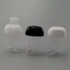 30 ml fles handdesinfecterend PET-plastic halfronde fles met flip-dop kinderen dragen desinfectiemiddel handdesinfecterende fles LX2037