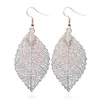 Vintage feuilles boucles d'oreilles de luxe Boho bohème feuille boucles d'oreilles évider boucles d'oreilles pour les femmes nouveaux bijoux de mode GB432335O