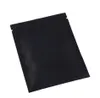 7.5x10cm 100 stks Matte Black Aluminium Folie Plastic Ziplock Pouch Flat Small Package Zip Lock Tassen met Tear Notch