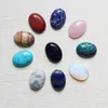 10pcs Beads / lot in pietra naturale di alta qualità ovale CAB CABOCHON Teardrop miscelazione del colore Gioielli fai da te fare orecchino di trasporto 18 * 25