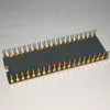 Processore Z80. 8400 W, circuiti integrati Chip microprocessore a 8 bit con superficie in oro. Doppio circuito integrato in ceramica a 40 pin in linea, chip vintage AUCDIP40