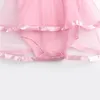 Vendita calda Newborn Baby Dress Summer Cotton Bow Pagliaccetti per bambini per ragazze Summer Kids Abbigliamento per neonati Tuta per neonate